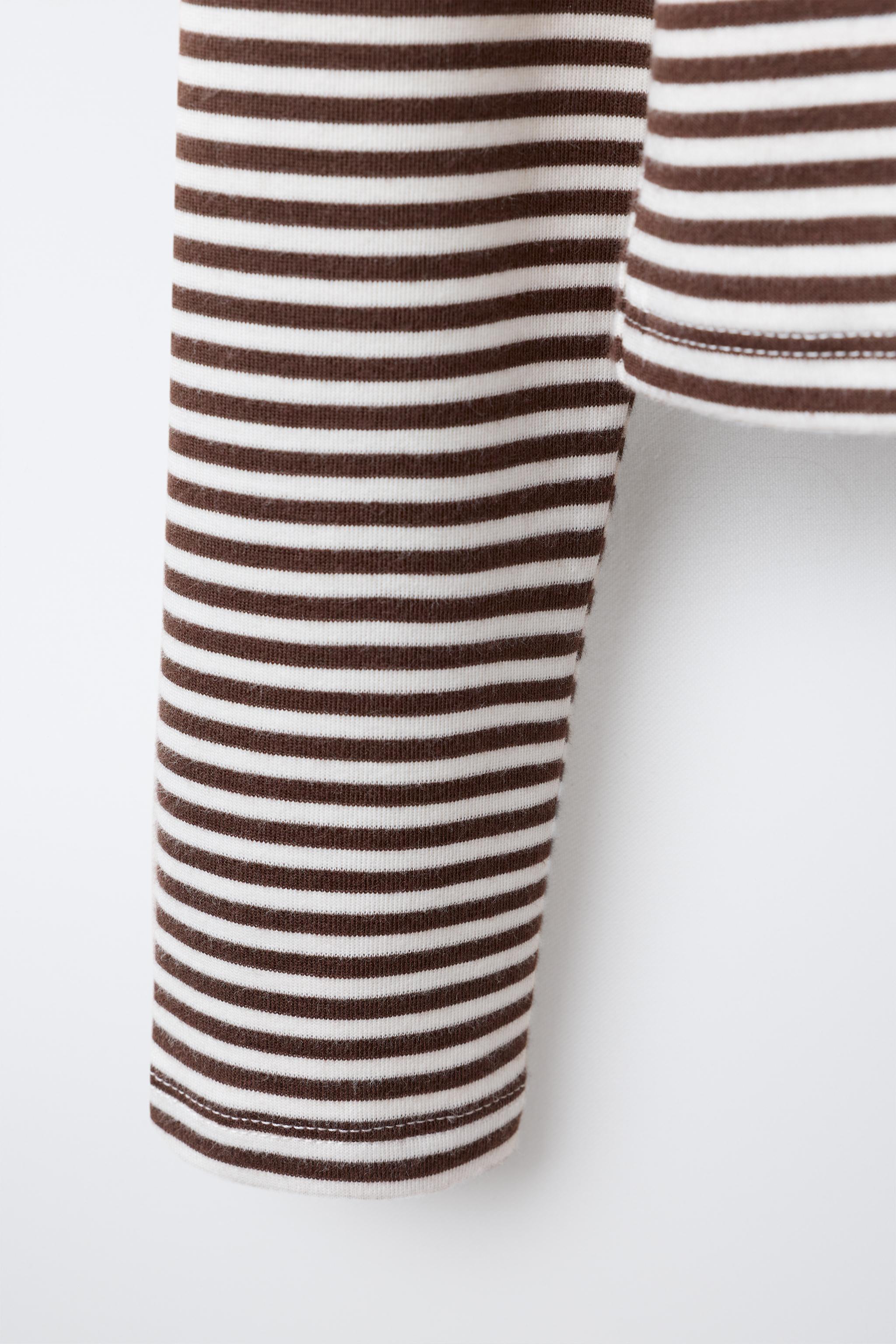 0FR. PARIS X ZARA STRIPED MODAL T-SHIRT