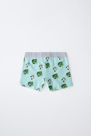 6-14 ANS / LOT DE DEUX BOXERS MINECRAFT © MOJANG AB. - Bleu de Zara - Image 3