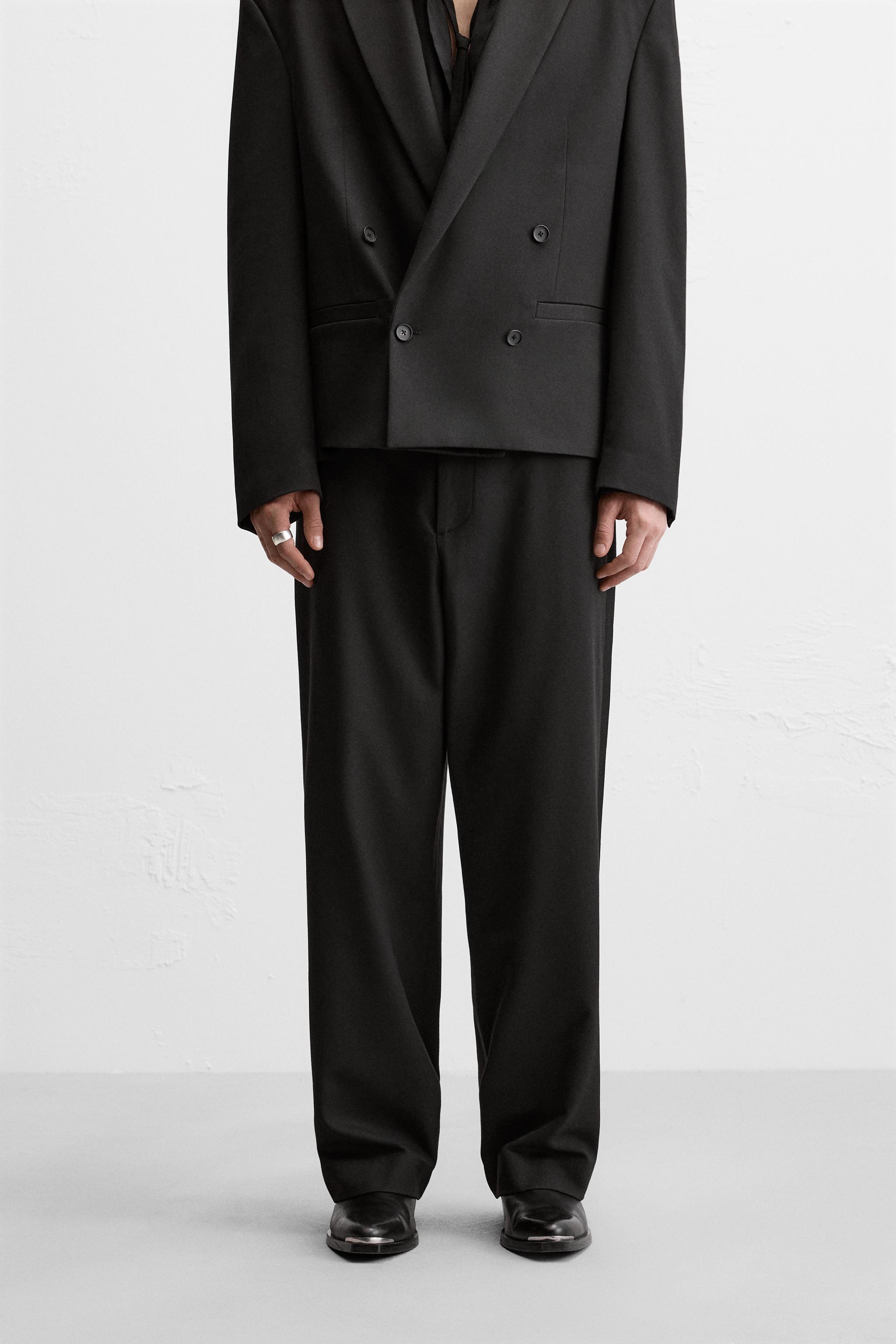 ZARA　ビスコーズロングバミューダショーツ　Sサイズ　ピンク ZARAビスコーズロングバミューダショーツSサイズピンク