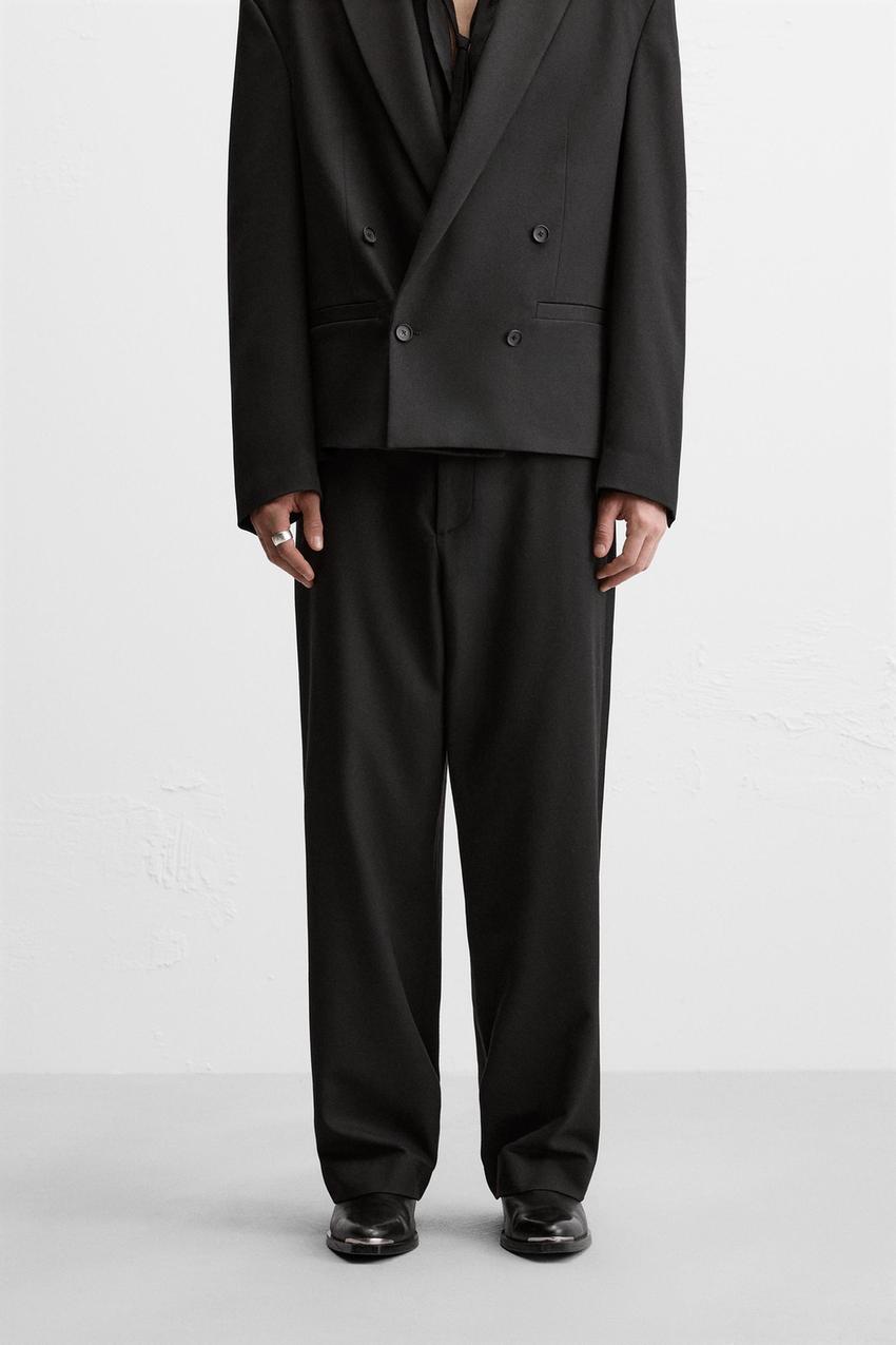 ビスコース ストレートパンツ - ブラック | ZARA Japan / 日本 