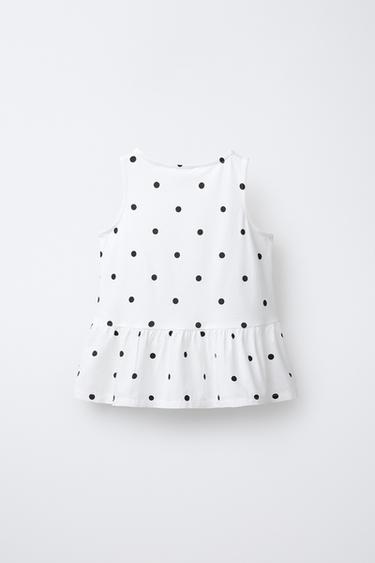 CONTRAST T-SHIRT WITH BOWS - Black / White by Zara - Image 1