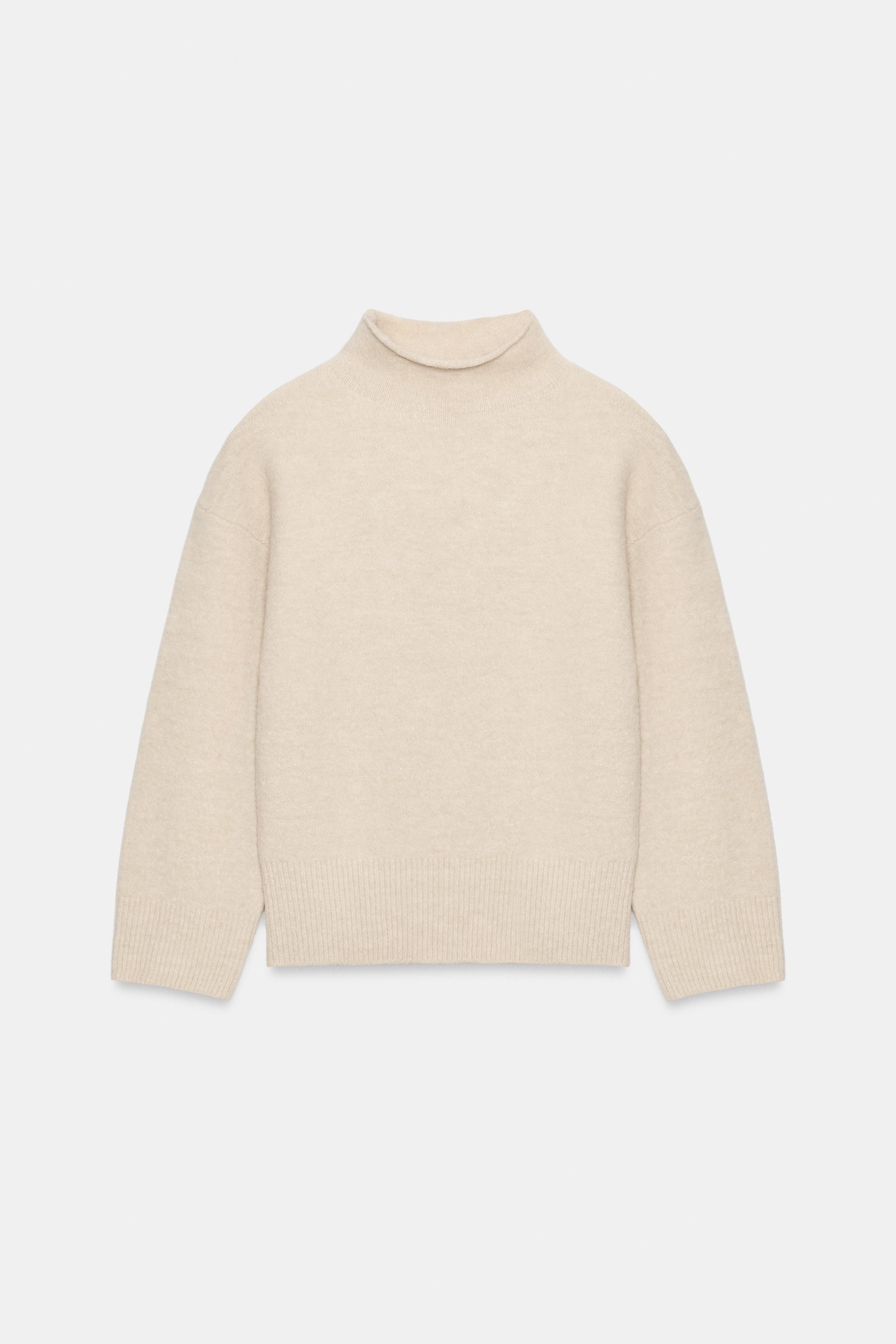 SOFT HIGH-NECK KNIT JUMPER - thumbnail 6