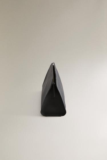 LEATHER WASH BAG - Black by Zara - Image 2