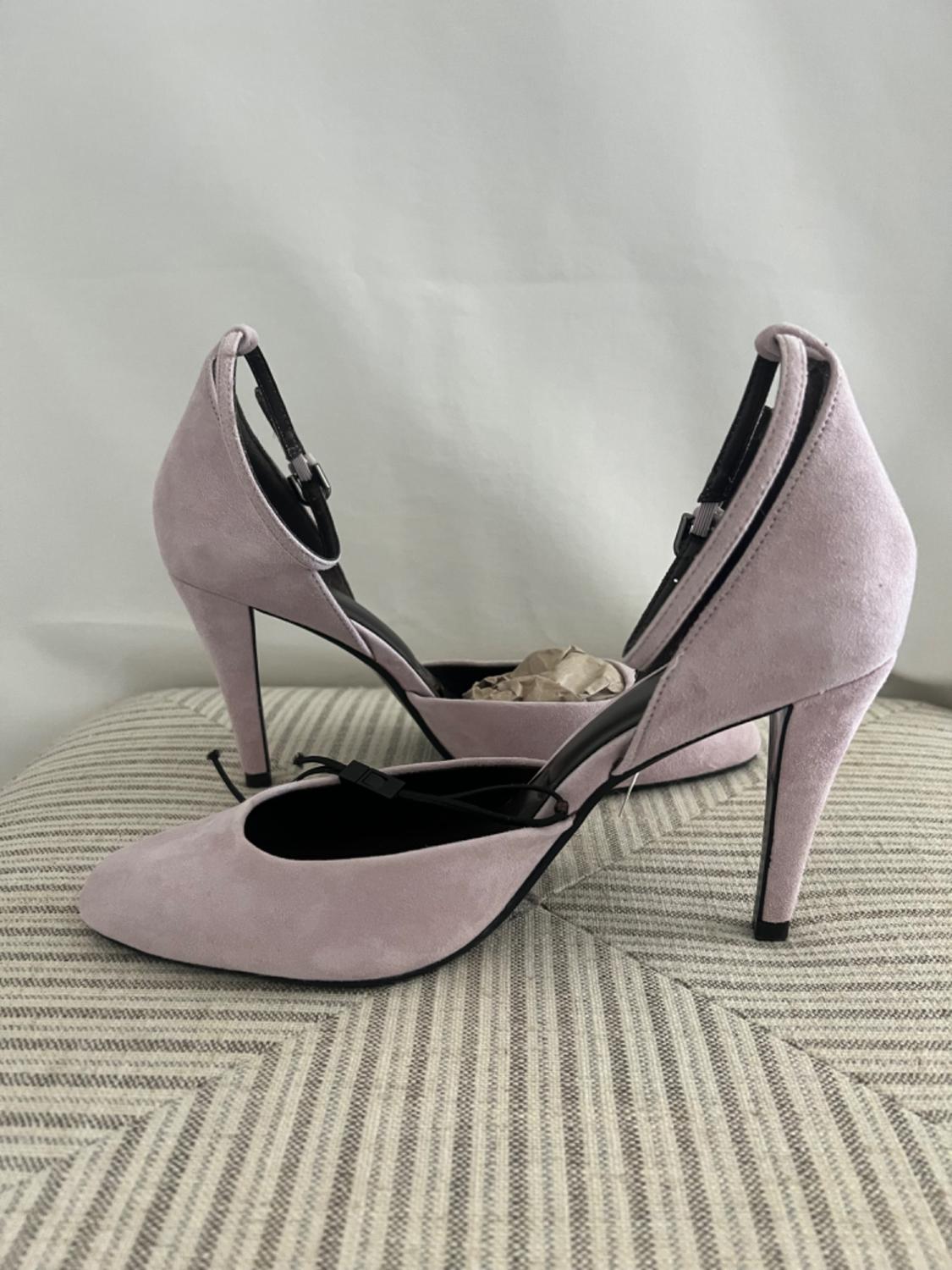 SUEDE ANKLE STRAP HEELS - Image 6