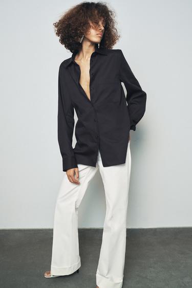 OVERSIZE-HEMD ZW COLLECTION - Anthrazit dunkel von Zara - Bild 0