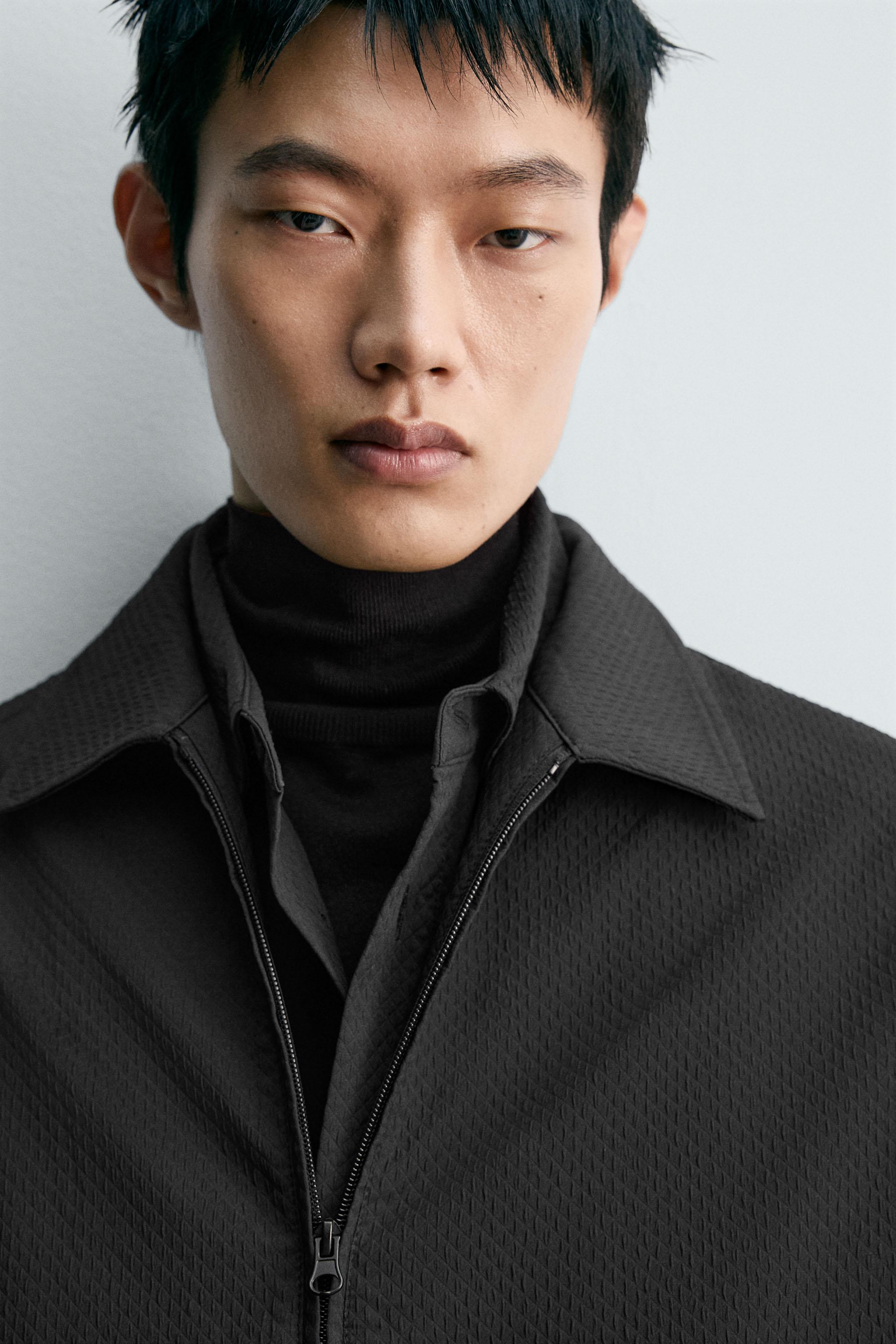 ジオメトリックジャカードジャケット - ブラック | ZARA Japan / 日本