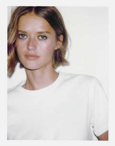 CAMISETA ALGODÓN MERCERIZADO - Branco de Zara