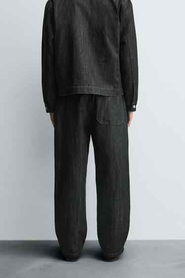 RELAXED FIT JOGGER JEANS - Black by Zara - Image 2