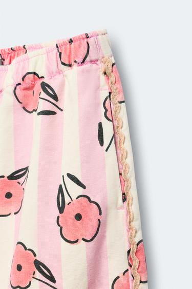 AGES 2-14 / LIMITED EDITION FLORAL BALLOON TROUSERS - Printed by Zara - Image 1