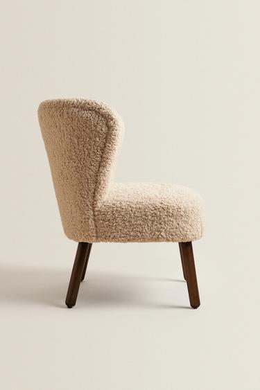 FAUTEUIL TISSU BOUCLÉ BEIGE - Beige foncé de Zara - Image 2