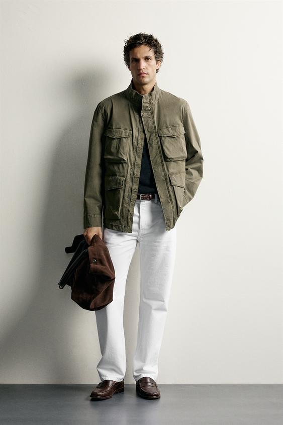 UTILITY POCKET REGULAR FIT PARKA - Khaki by Zara - Image 0