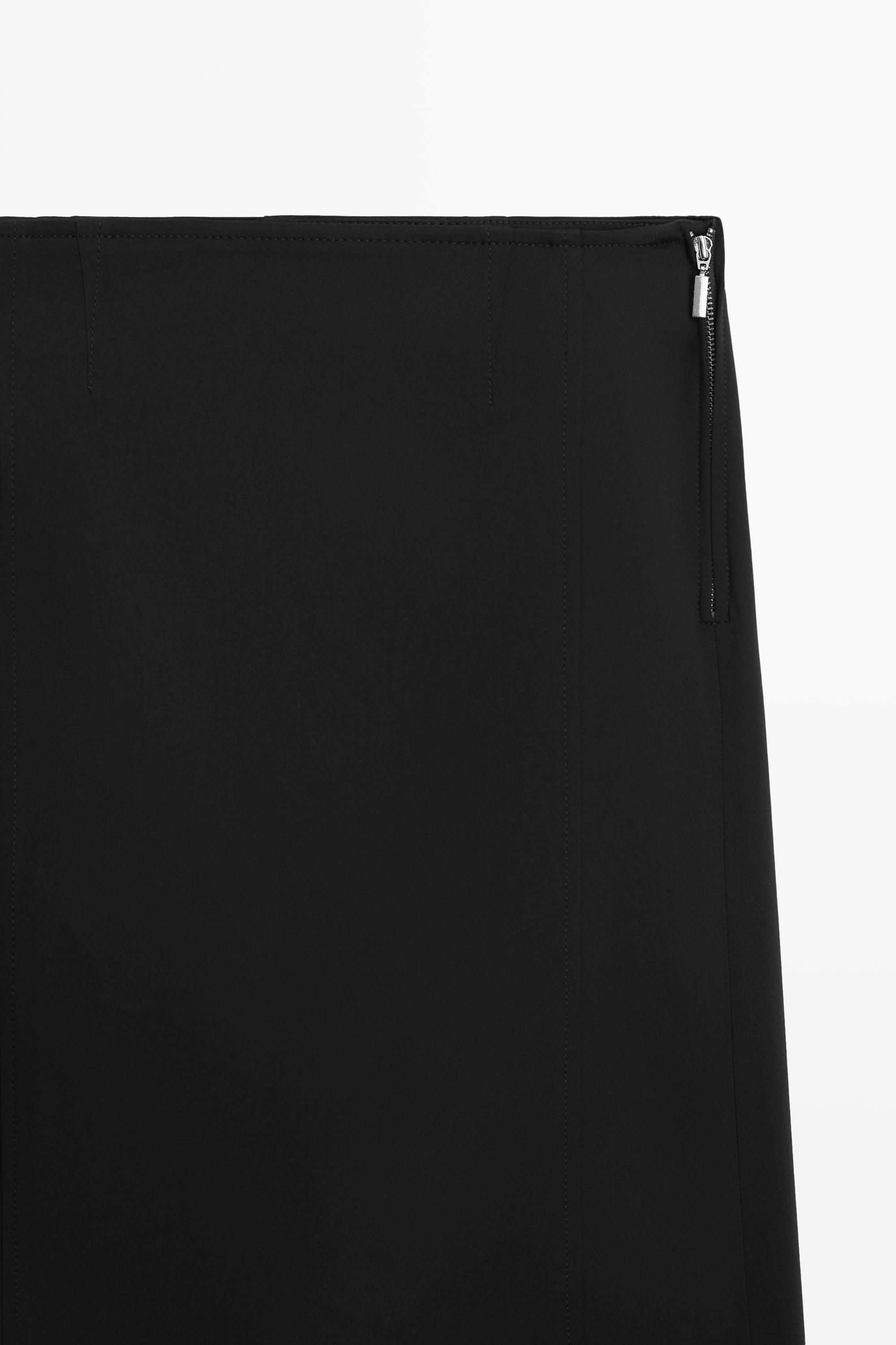 Straight midi skirt