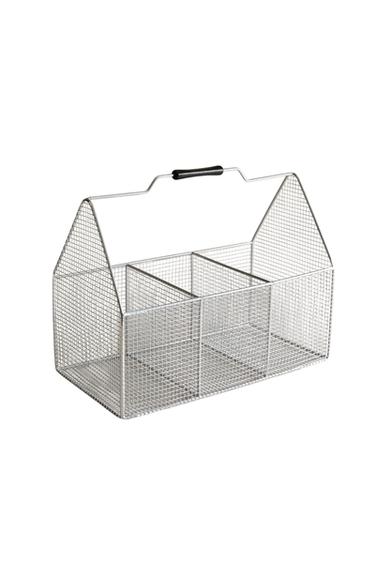 METAL ORGANISER BASKET - Light grey by Zara
