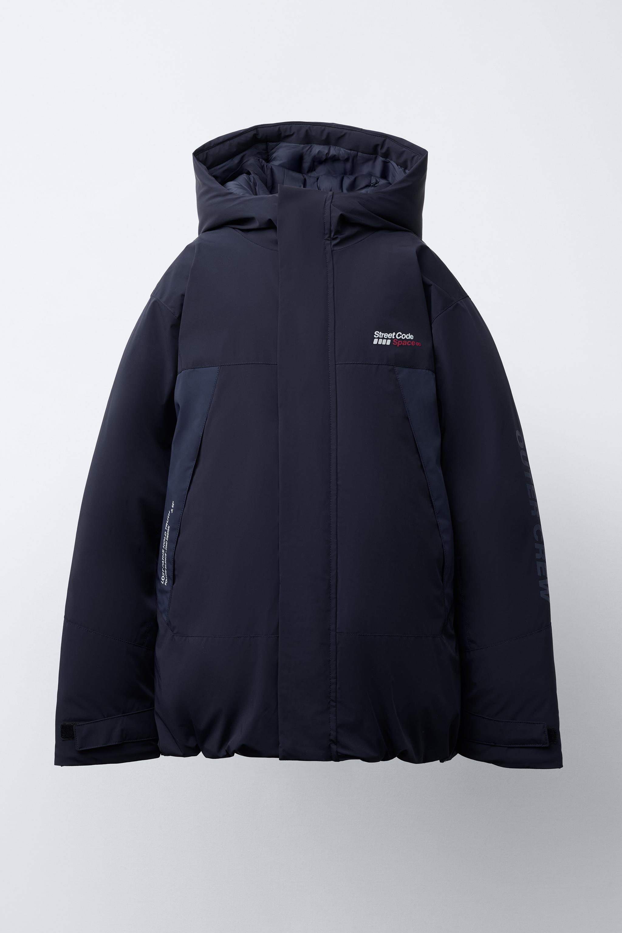 COLOR BLOCK PUFFER JACKET