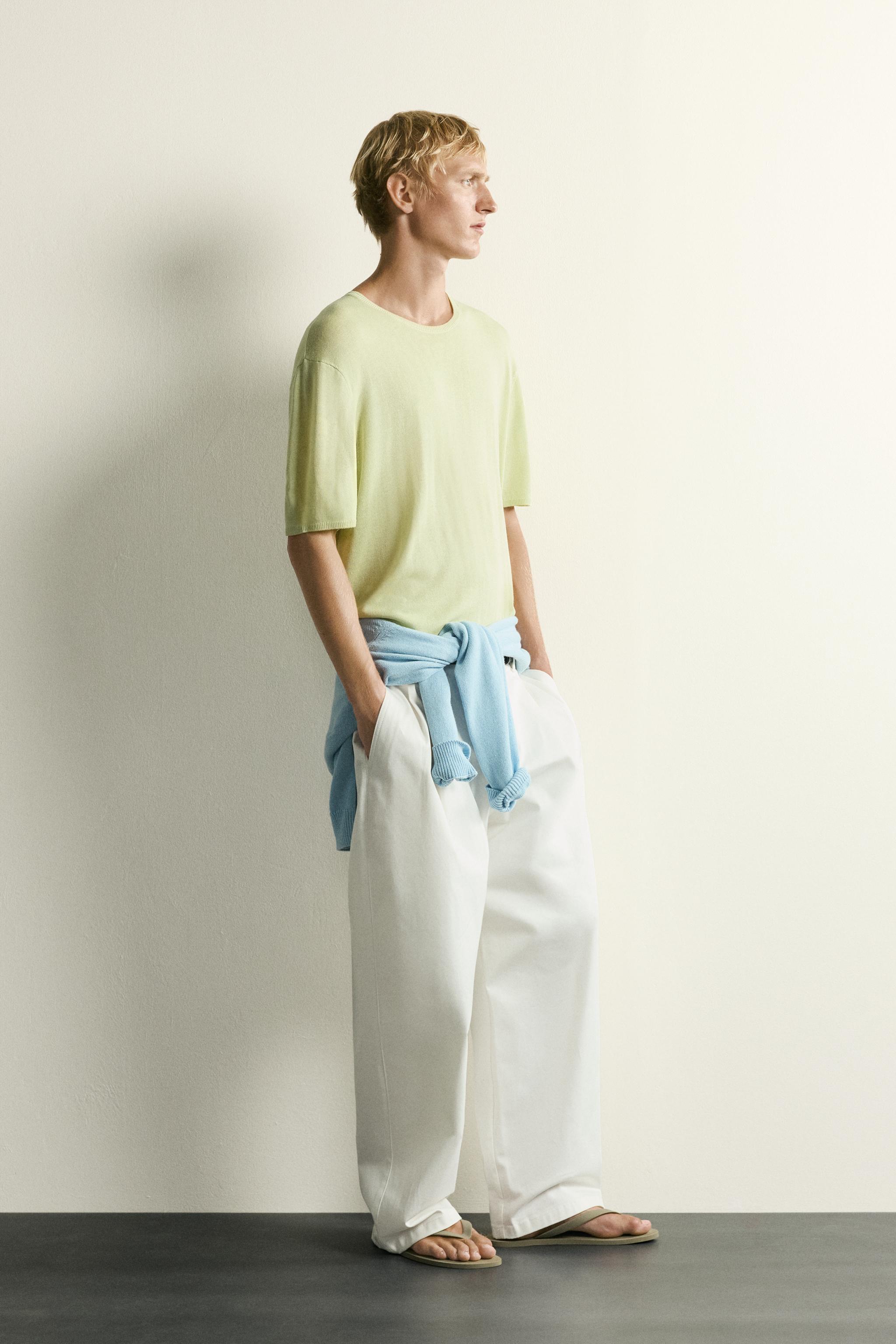 RELAXED FIT LIGHTWEIGHT KNIT T-SHIRT