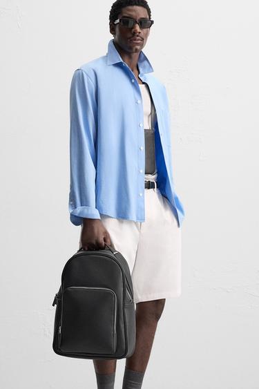 TEXTURE BACKPACK - Black by Zara - Image 1