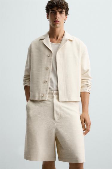 SURCHEMISE STRUCTURÉE - Beige de Zara - Image 4