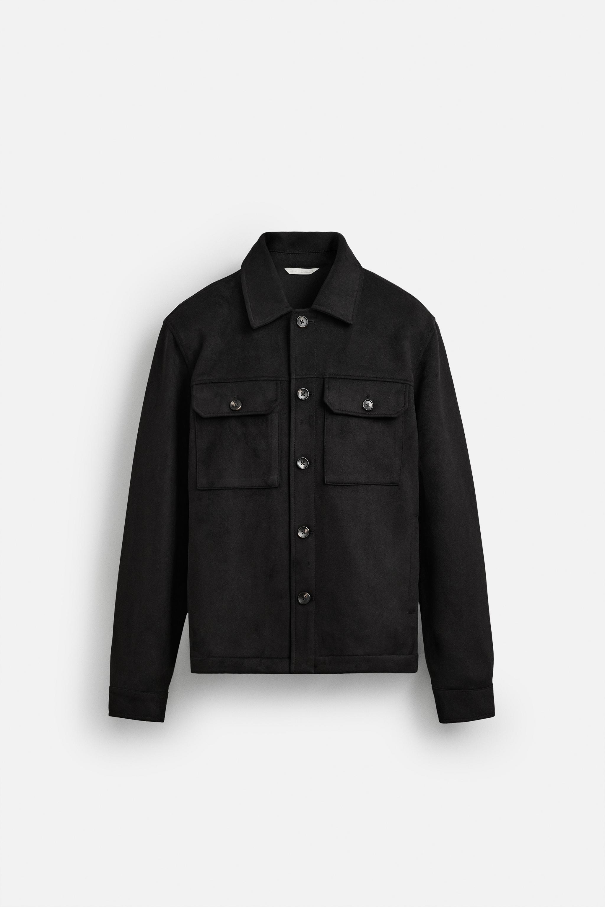 ★ZARA★ LIGHTWEIGHT FAUX SUEDE OVERSHIRT LIGHTWEIGHT FAUX SUEDE OVERSHIRT - Beige | ZARA United States