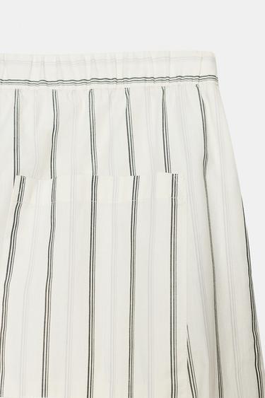 STRIPED PYJAMA TROUSERS - Ecru / Blue by Zara - Image 4