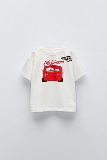 تيشرت سيارات © DISNEY - أبيض الخاص بـ Zara
