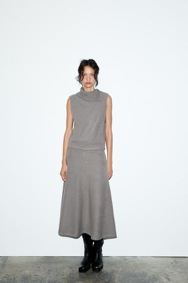 TRICOT SOFT TOP-A - Grisa, Zara-rena
