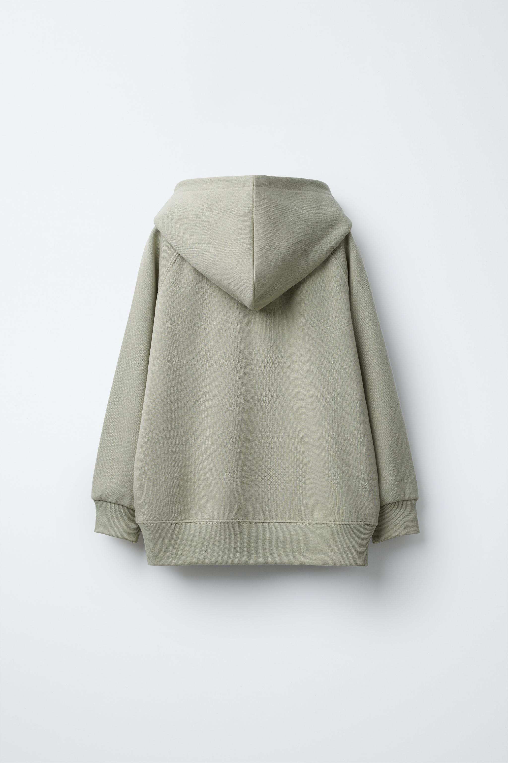 関税負担★ZARA★BASIC HOODIE BASIC HOODIE SWEATSHIRT - Oyster-white | ZARA United States
