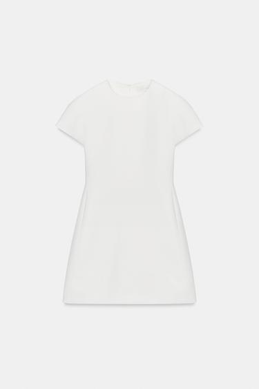 ROBE COURTE ZW COLLECTION - Blanc cassé de Zara - Image 3