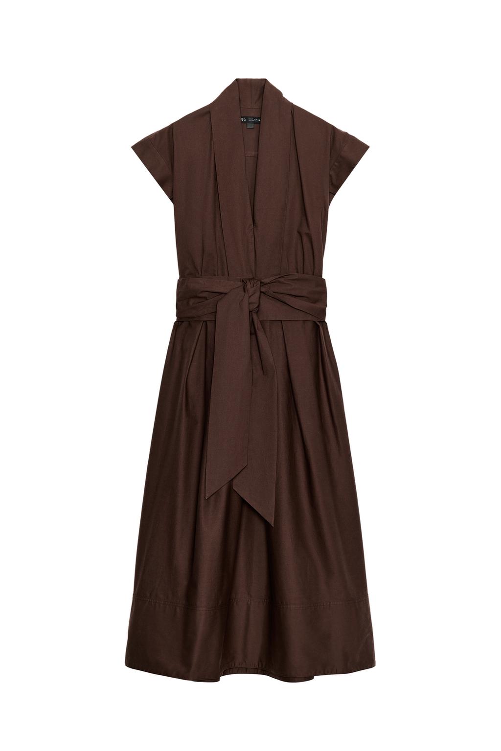 ZW COLLECTION PLEATED POPLIN DRESS - image 3