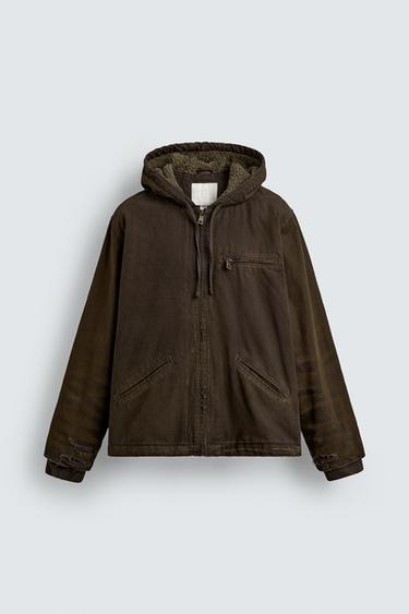 VESTE EFFET DÉLAVÉ VINTAGE - Marron de Zara - Image 6