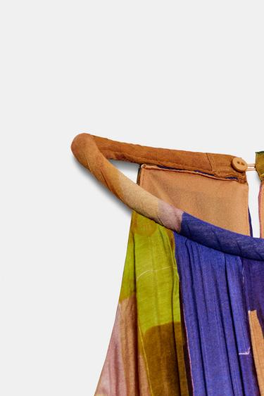 ROBE IMPRIMÉE BAS ASYMÉTRIQUE - Multicolore de Zara - Image 9