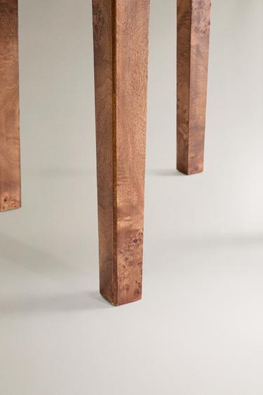 TABLE D’APPOINT BOIS FONCÉ - Marron de Zara - Image 4