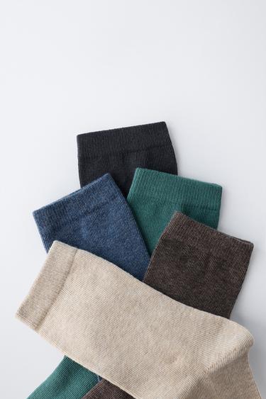 LOT DE CINQ CHAUSSETTES LONGUES UNIES - Multicolore de Zara - Image 2