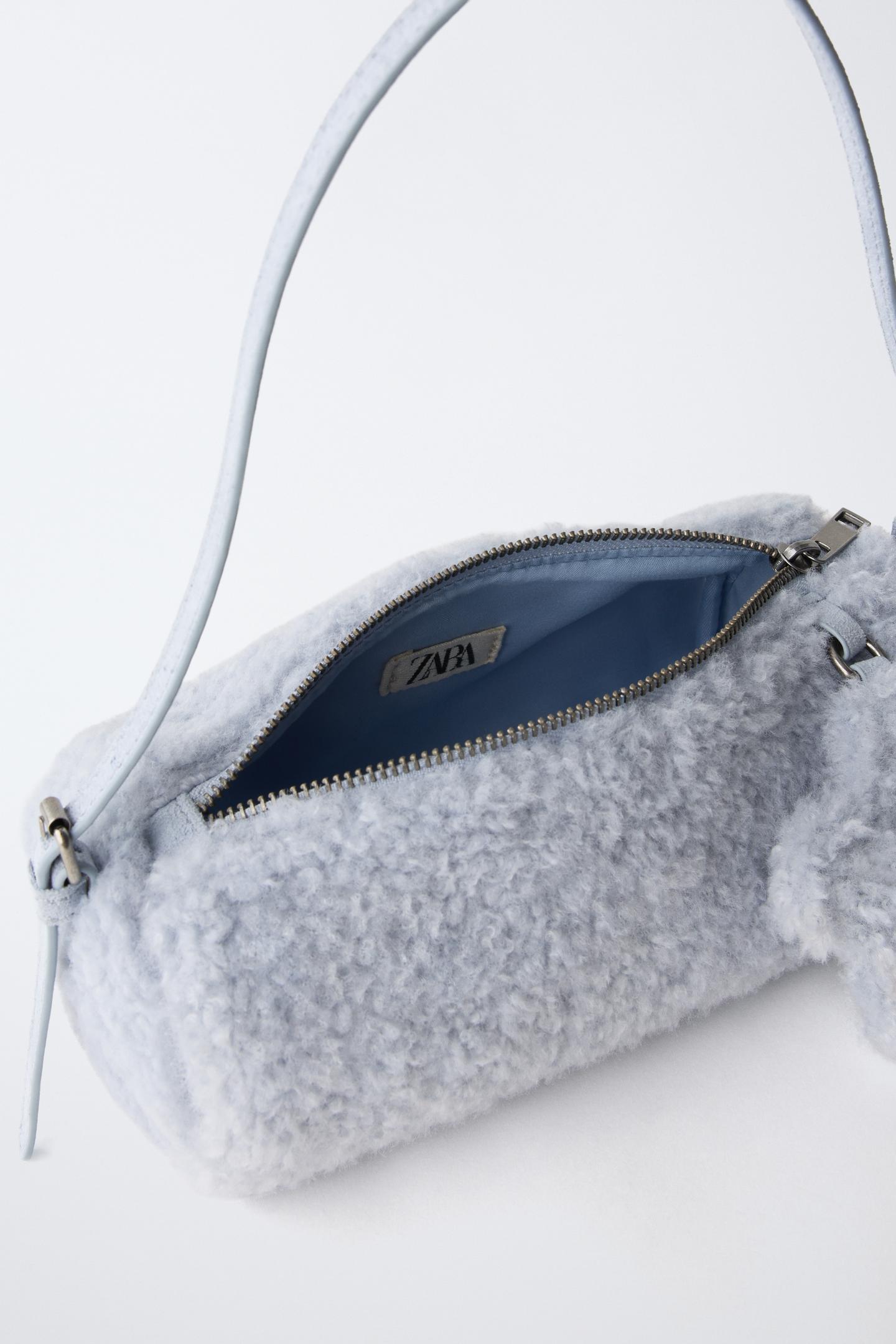 Детская сумка Zara Faux Fur Star Shoulder, цвет: Синий — фото 4