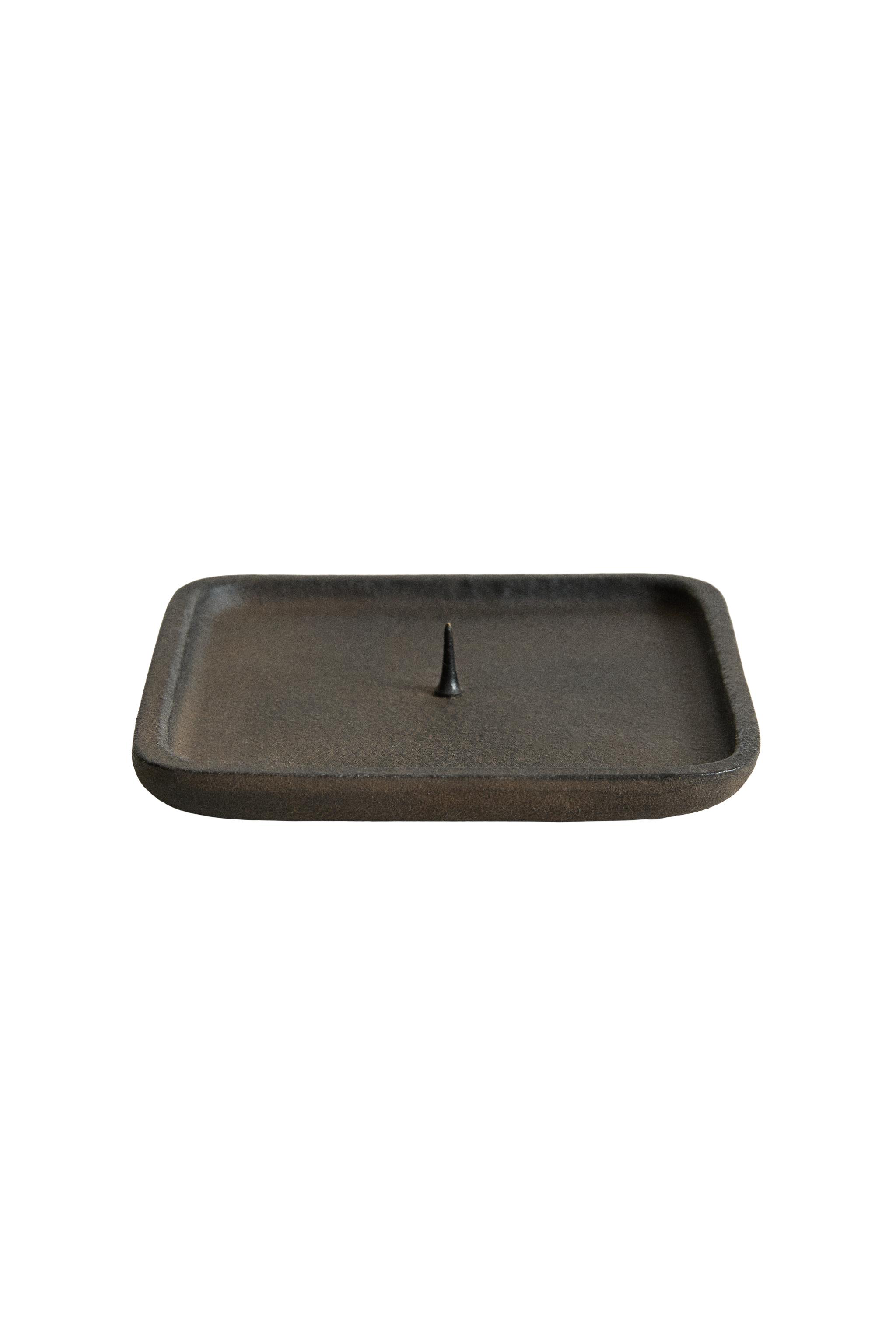 RECTANGULAR METAL CANDLEHOLDER - charcoal gray | ZARA United States