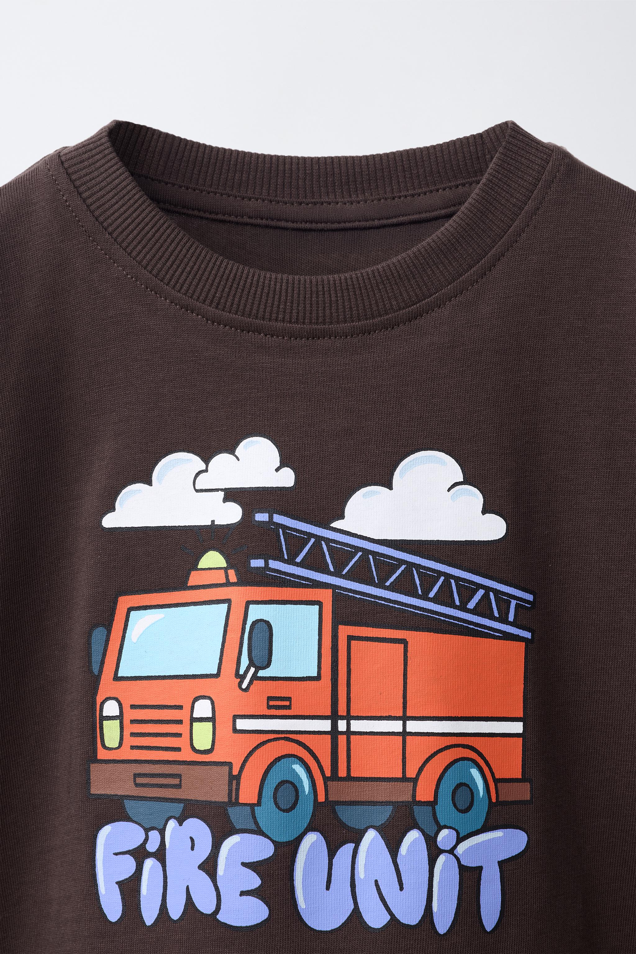 Детские футболки Zara VEHICLE PRINT T-SHIRT — фото 3