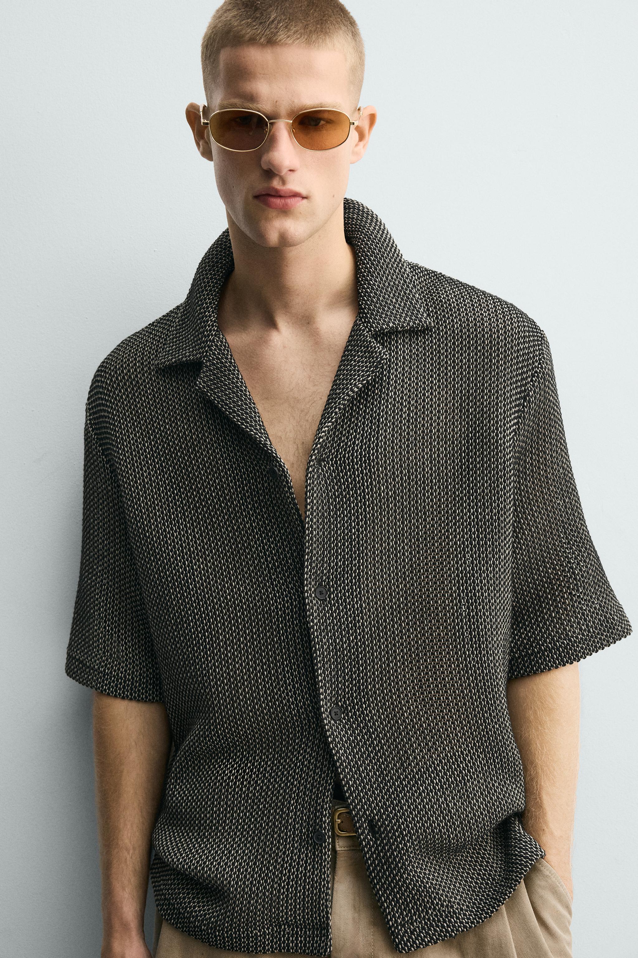 RELAXED FIT TEXTURED SHIRT