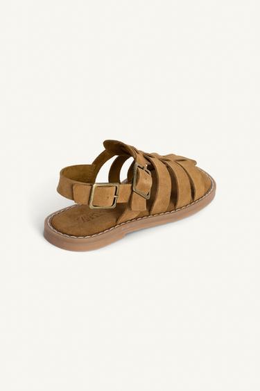 LIMITED EDITION LEATHER CAGE SANDALS - Brown by Zara - Image 7