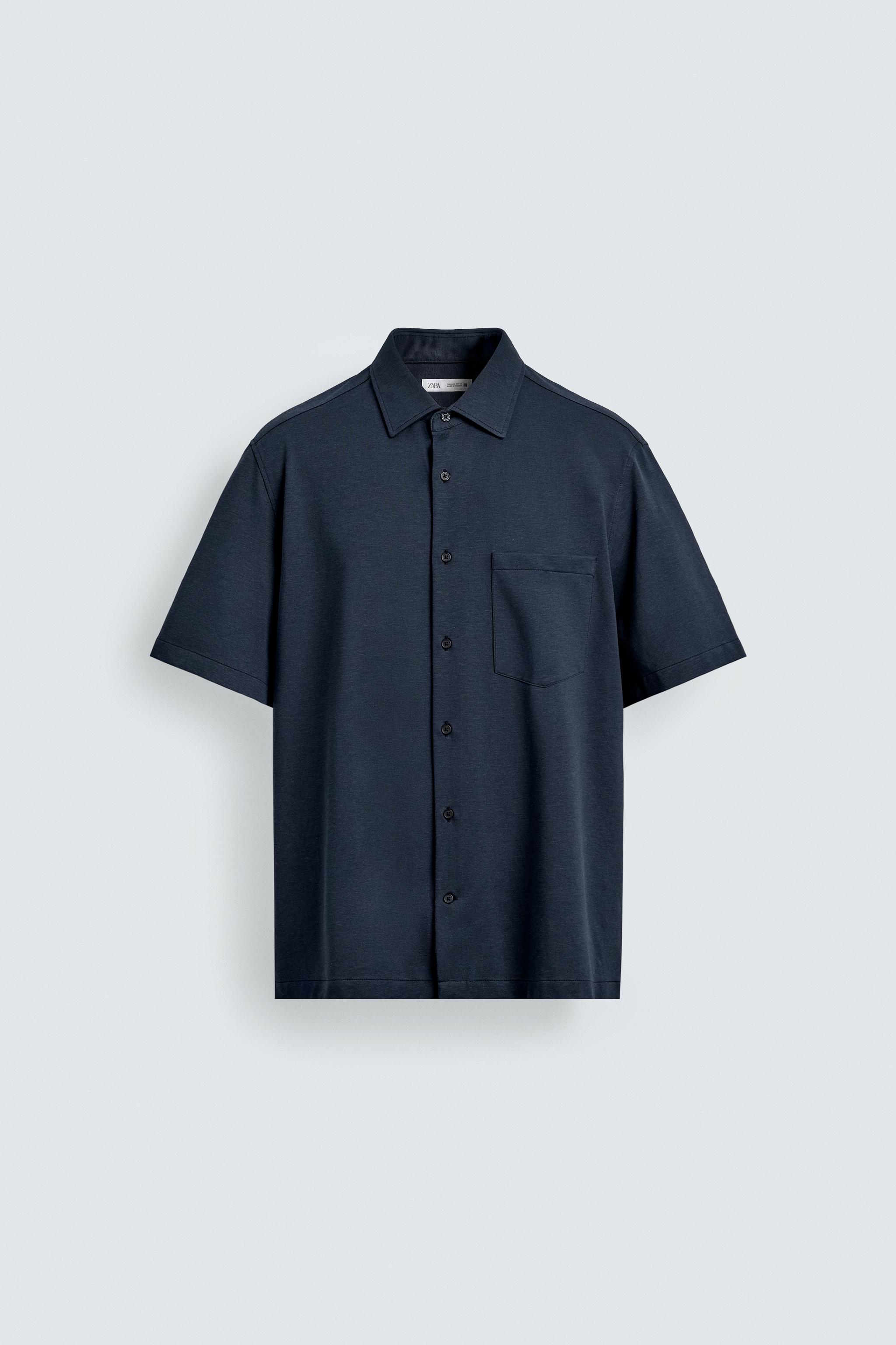 REGULAR FIT TEXTURED SHIRT