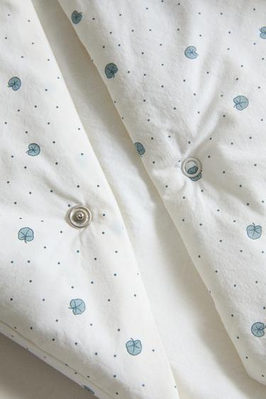 CHILDREN'S LEAF PRINT SLEEPING BAG - Ecru by Zara - Image 4