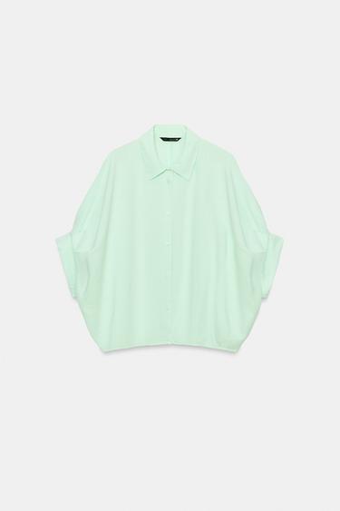 CHEMISE BOULE - Vert menthe de Zara - Image 5