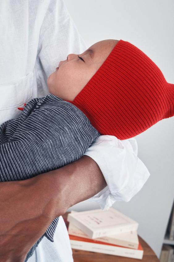 KNIT BONNET - Red by Zara - Image 0