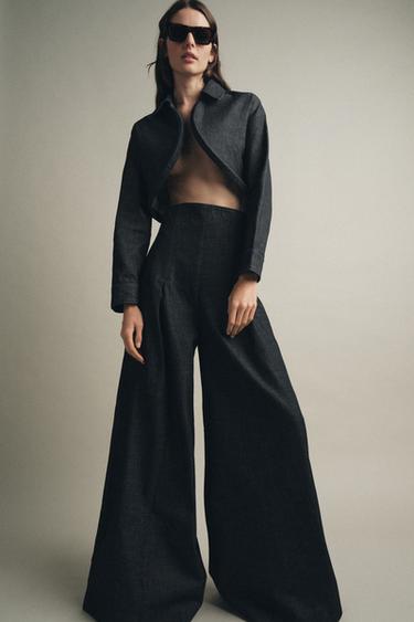 ZW COLLECTION DENIM BOLERO JACKET - Blue by Zara - Image 0