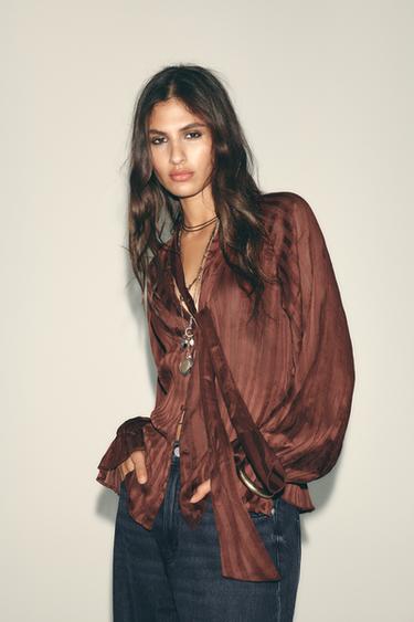 CAMISA RAYAS LAZADA - Teja de Zara