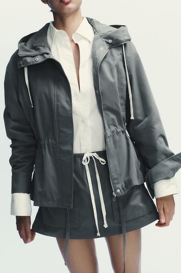 HOODED JACKET - Mid-grey by Zara - Image 2