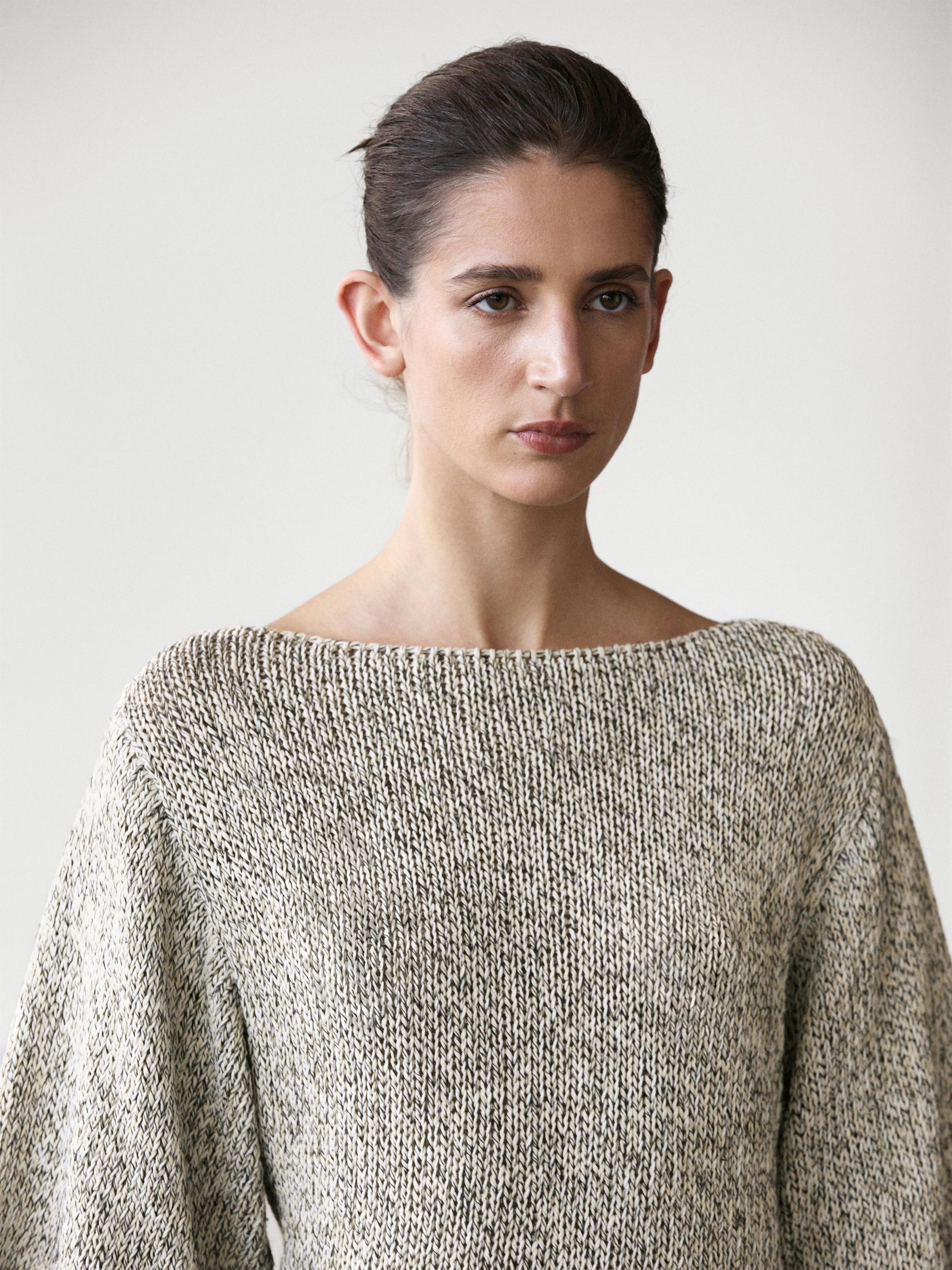 Pull en maille 100 % coton