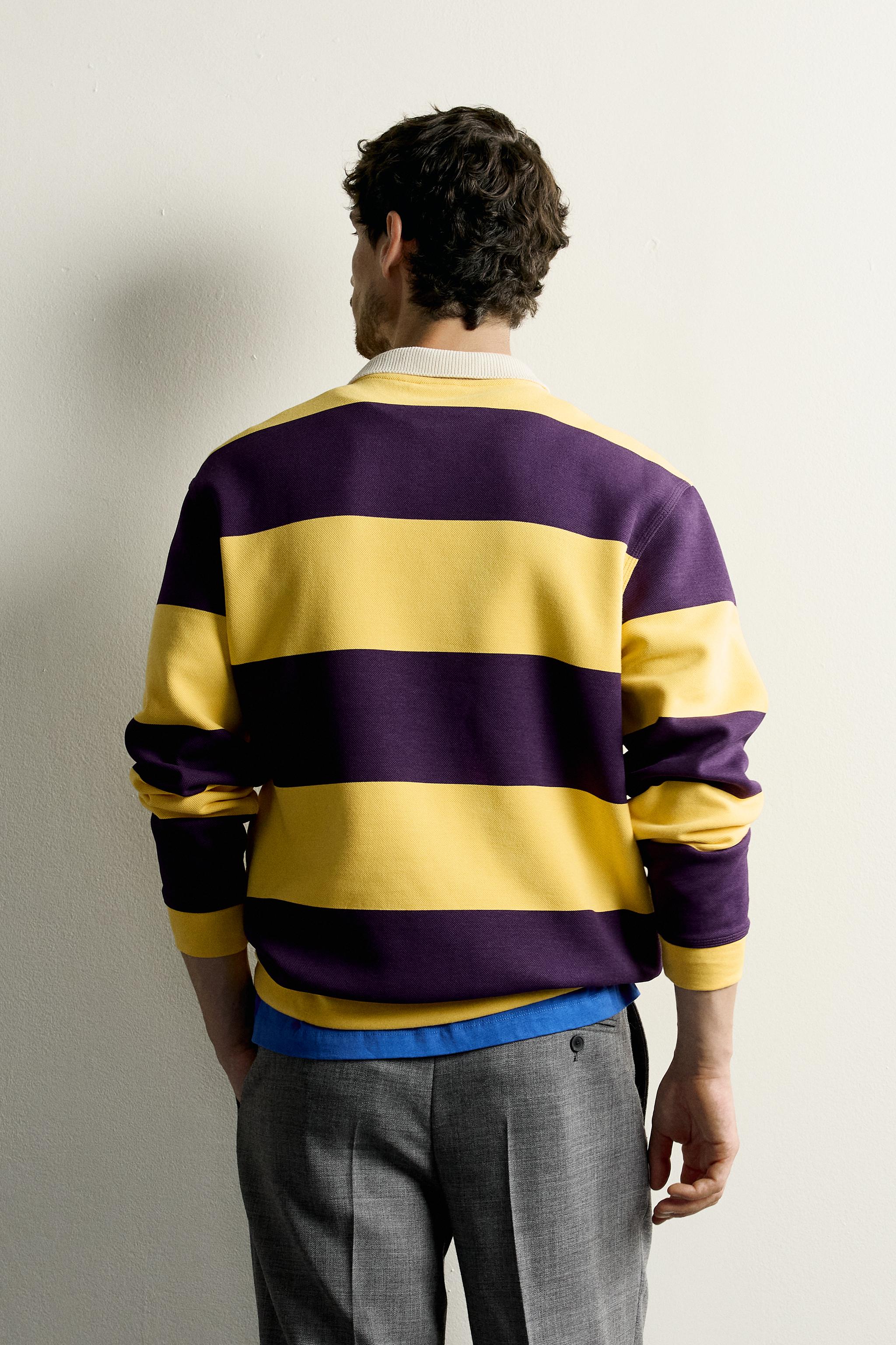 RELAXED FIT STRIPED PIQUÉ POLO SHIRT - thumbnail 9