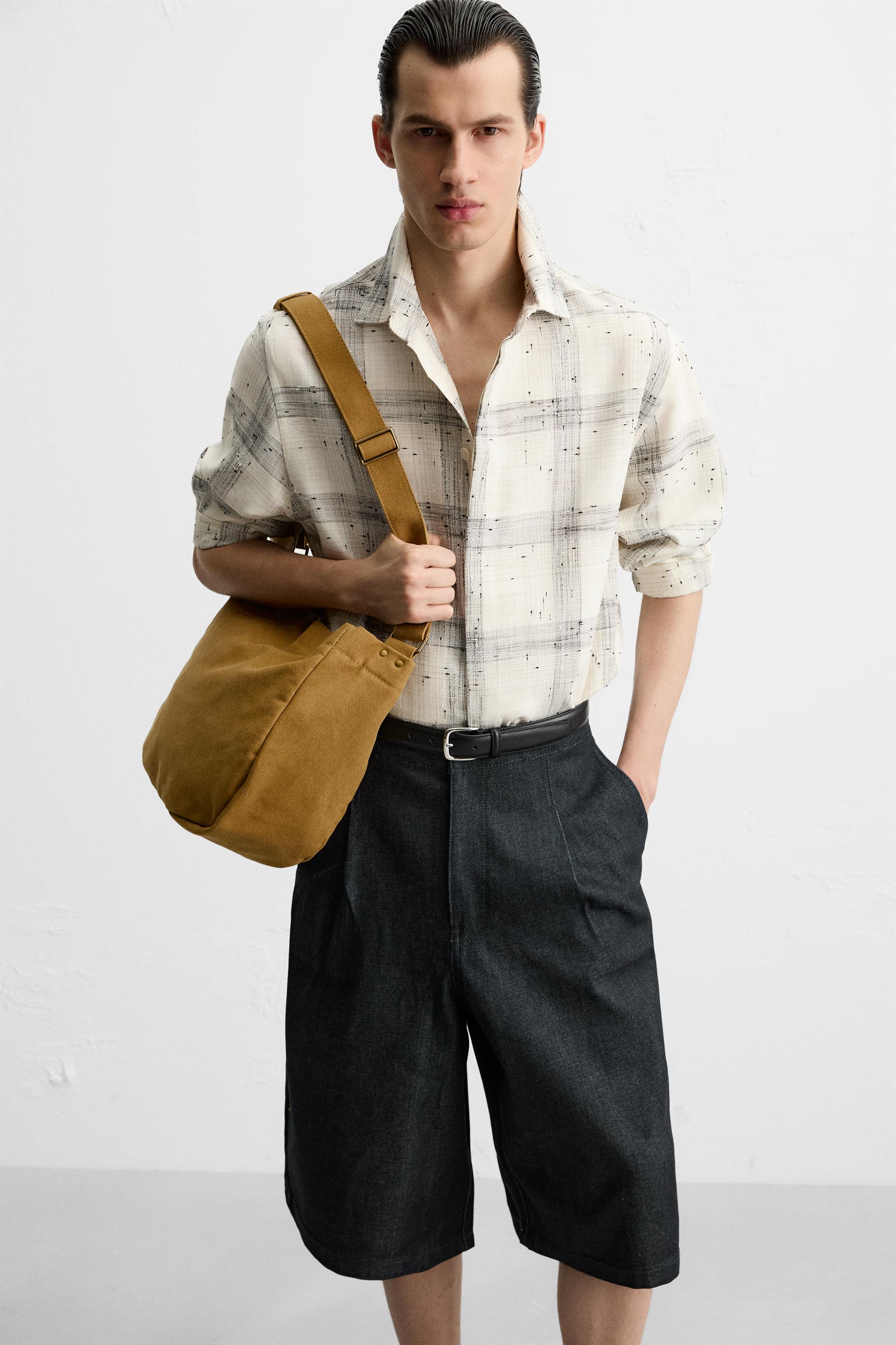 [ZARA]BEST★トレンチチェックBAG★ホボバッグ ZARA]BEST☆トレンチチェックBAG☆ホボバッグ (ZARA/トート