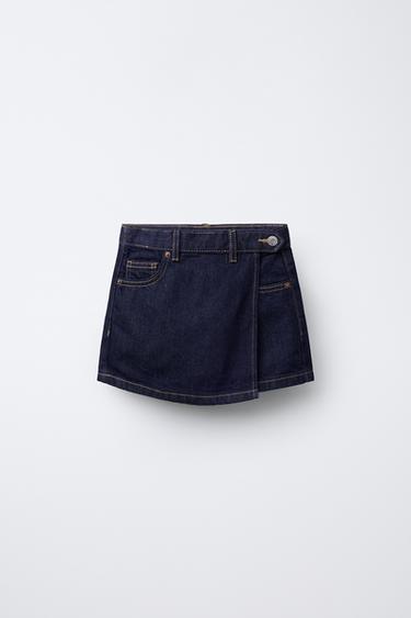Zara DENIM SKORT - Blue - Image 0