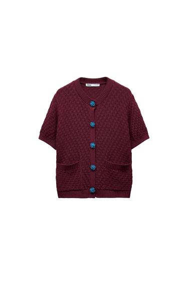 CHAQUETA PUNTO BOTÓN JOYA