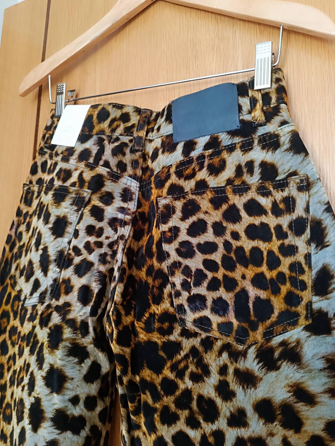 FLOCKED ANIMAL PRINT TROUSERS ZW COLLECTION LIMITED EDITION - Image 5